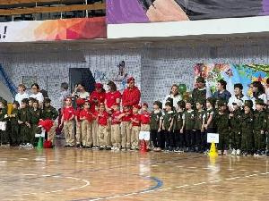 Дошкольники Октябрьского района соревновались в военно-спортивной игре «Зарничка – 2025